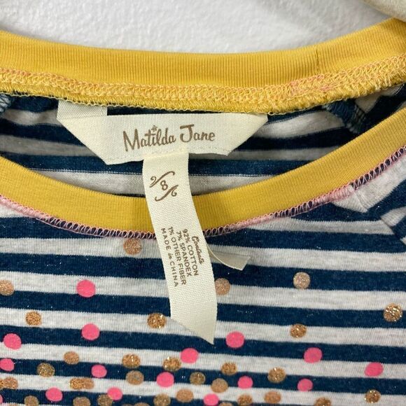 Matilda Jane Striped Sparkle Glitter Top - Picture 4 of 6